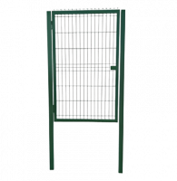Калитка для забора Формика Эконом 1,03х1,0м 3d панель 3,5мм без замка RAL 6005 (зеленый) цинк