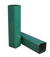 Столб 2,3м RAL 6005 (зеленый) 60х40х1,2мм без отв. под бетон цинк полимер. с заглушкой ПЗ, шт