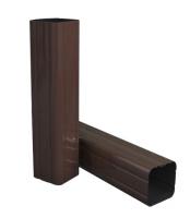 Столб для забора L=2,0 м 60х40х1,2мм RAL 8017 (шоколад) без отв. под бетон
