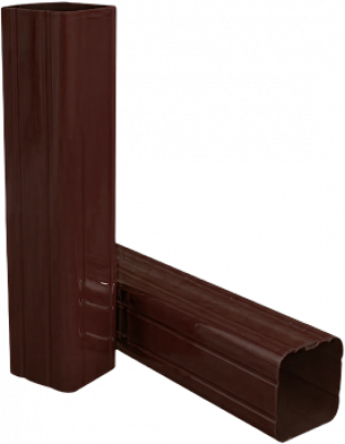 Столб 2,5м RAL 8017 (шоколад) 60х40х1,2мм без отв. под бетон цинк полимер. с заглушкой Формика