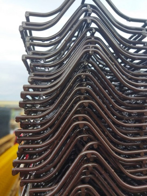 3D Панель 3,0 мм 1,23х2,5м RAL 8017 (шоколад) цинк