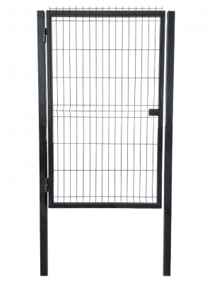 Калитка для забора Формика Эконом 2,03х1,0м 3d панель 3,5мм без замка RAL 7024 (графит) цинк