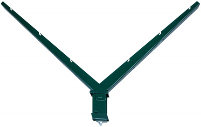 Наконечник V-образный на столб 62х55 мм Medium RAL 6005 зеленый